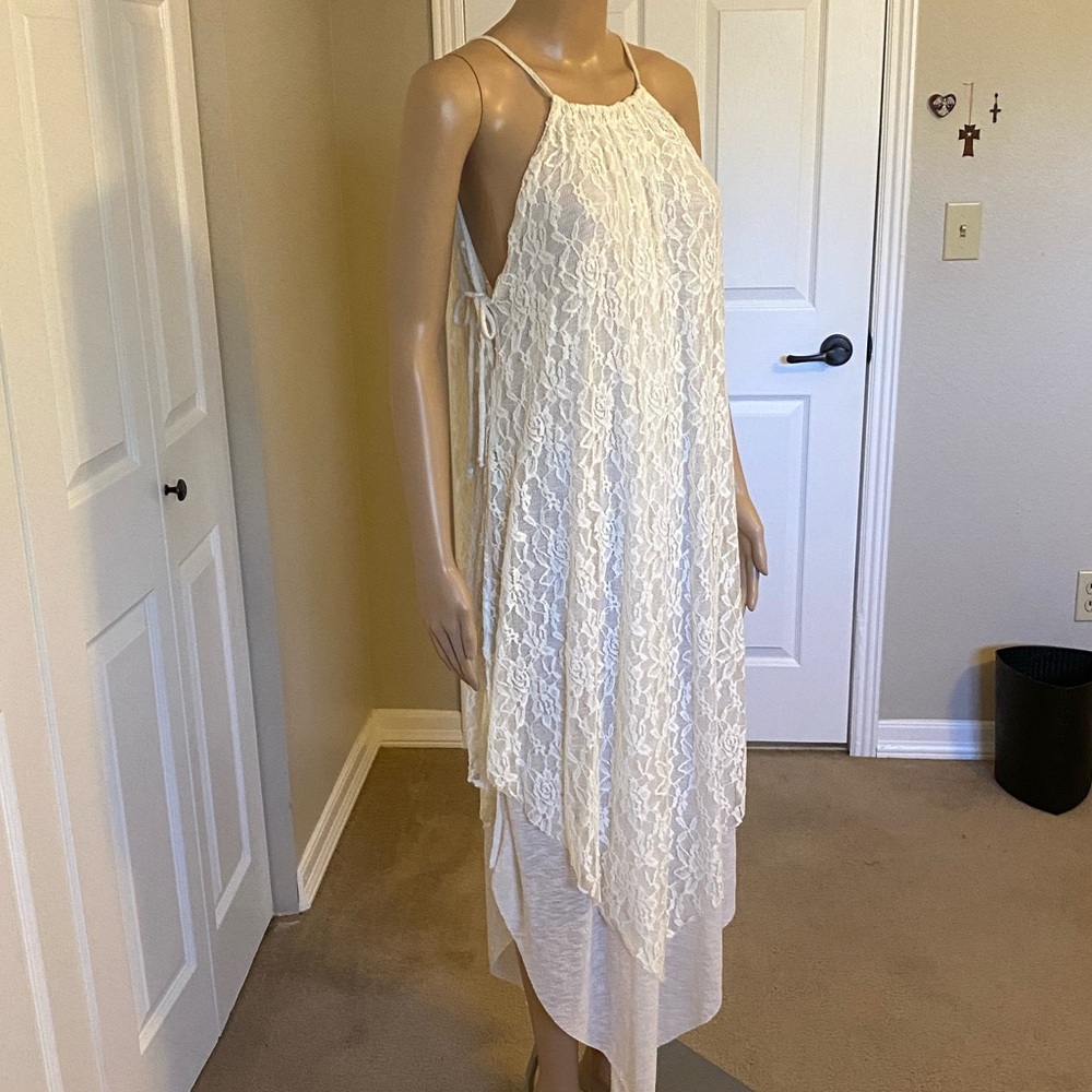 Free People Boho Stretch Lace Dress S